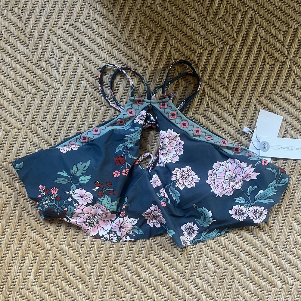 O'Neill Dark Floral Bikini Top